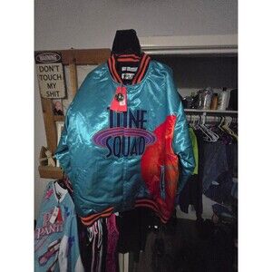 Headgear Classics Tune Squad Satin Bomber Jacket*Lebron James*Space Jam 2* 4XL